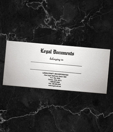 White Leather Wallet Envelopes - Plain