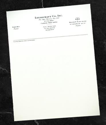 LegalCraft Linen Printed Statements (White - 25% Rag)