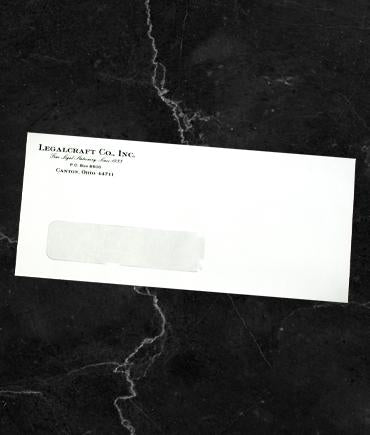White Wove Self Seal #10-24# Printed Window Envelopes