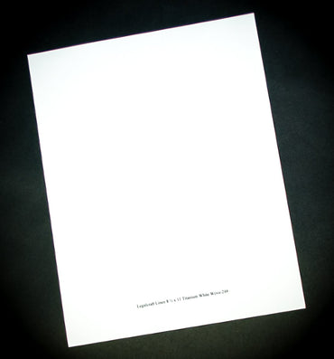 Typewriter Paper - Titanium White Laid Finish