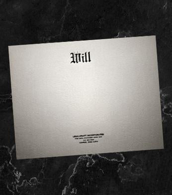 "Will" Covers - Letter Size - 9 x 12 1/2