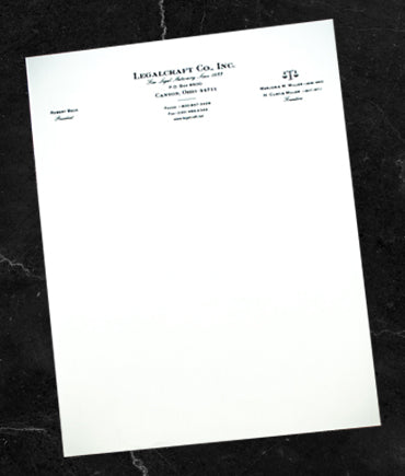 LegalCraft Bond - Letterheads Engraved - Laid Finish