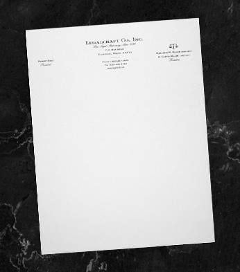 LegalCraft Linen Letterheads